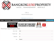 Tablet Screenshot of bangkokluxeproperty.com